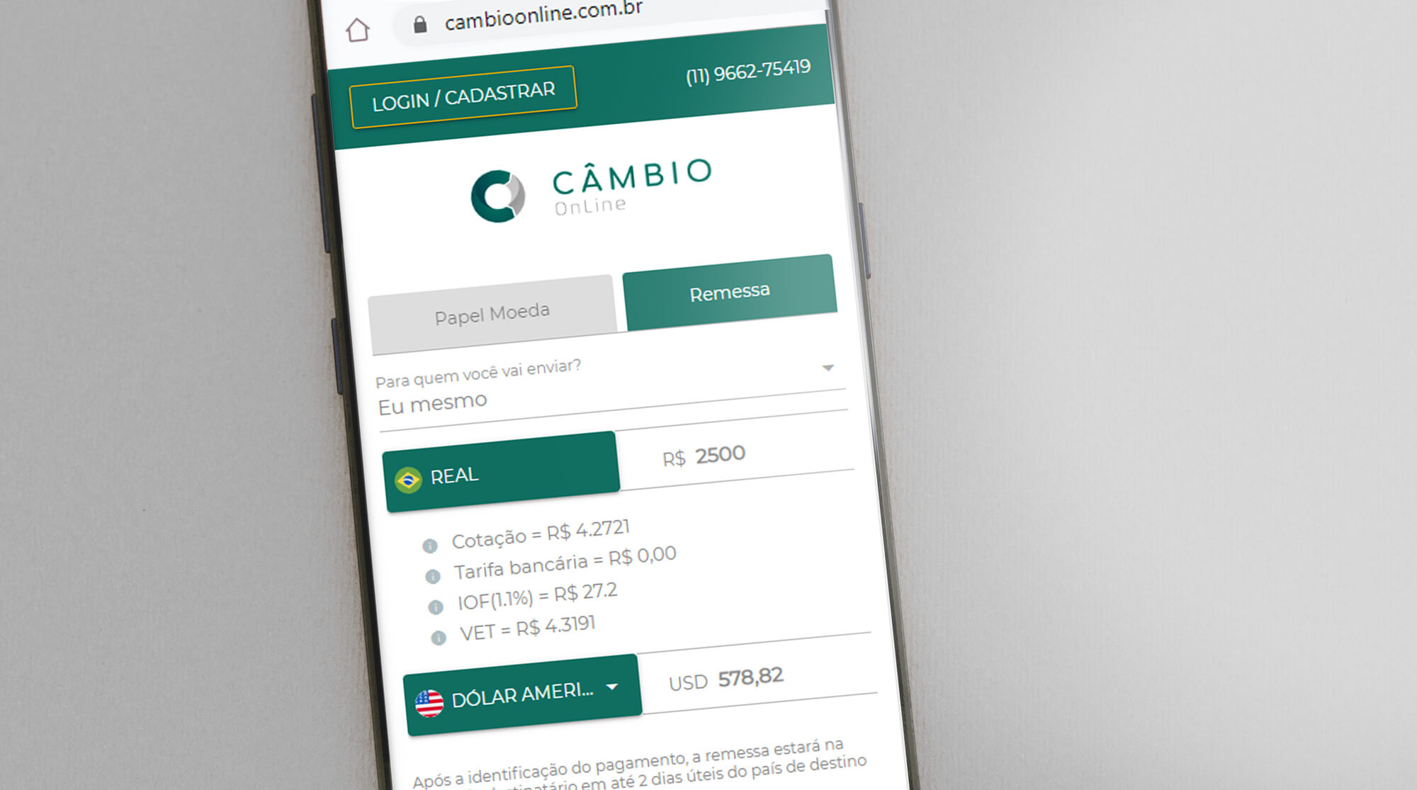 O que é Cambio OnLine?